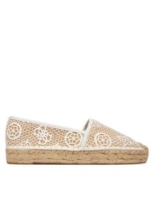Guess Espadryle FLJOEN FAL14 Biały. Białe espadryle Guess, z aplikacjami, z syntetyku, bez obcasa. Za 459,99 zł.