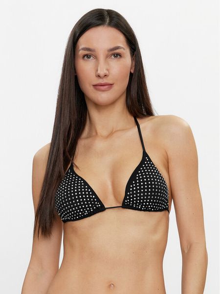 Guess Góra od bikini E4GJ07 KC5Z0 Czarny. Czarne bikini Guess, z aplikacjami, z syntetyku. Za 219,99 zł.