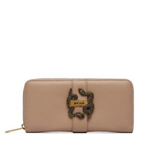 Portfel Just Cavalli. Brązowe portfele Just Cavalli, bez wzorów. Za 429,99 zł.