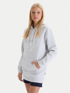 Beverly Hills Polo Club Bluza W126-BHLSS-1038-40M Szary Regular Fit. Szare bluzy Beverly Hills Polo Club, m, bez wzorów, z bawełny, bez kaptura. Za 159,99 zł.