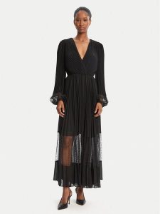 TWINSET Sukienka wieczorowa 252TP2641 Czarny Regular Fit. Czarne sukienki Twinset, bez wzorów, z syntetyku, wizytowe, bez kołnierzyka, bez ramiączek. Za 669,99 zł.