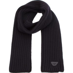 Szal EMPORIO ARMANI - 404562 8A520 02836 Dark Blue. Niebieskie szaliki marki Emporio Armani, z materiału. Za 419,00 zł.