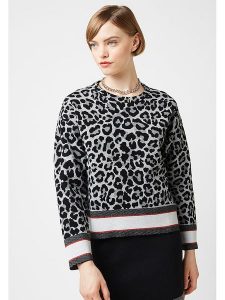 Rodier Sweter w kolorze czarno-szarym rozmiar: L. Czarne swetry oversize Rodier, l, bez wzorów, bez ramiączek. Za 210,81 zł.
