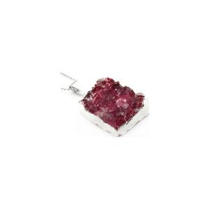 Naszyjnik Agat Druza Fuksja srebro. Naszyjniki marki Brazi druse jewelry. Za 170,00 zł.