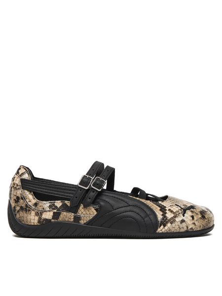 Puma Baleriny Speedcat Ballet Snake Wns 405326 01 Brązowy. Brązowe balerinki Puma, bez wzorów, ze skóry, bez obcasa, bez zapięcia. Za 419,99 zł.