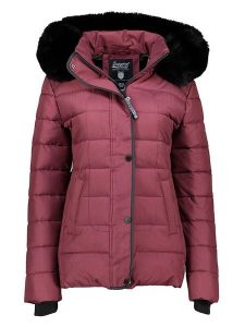 Geographical Norway Kurtka pikowana "Demoiselle" w kolorze bordowym rozmiar: XXL. Czerwone kurtki Geographical Norway, xxl, bez wzorów, bez kaptura. Za 305,29 zł.