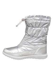 Kangaroos Kozaki zimowe "K-Wowi Coll RTX" w kolorze srebrnym rozmiar: 37. Szare kozaki KangaROOS, na zimę, bez wzorów, z materiału, bez obcasa, bez zapięcia. Za 150,34 zł.