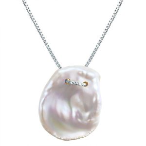 Valero Pearls Naszyjnik srebrny srebro wysokiej próby Perła hodowlana słodkowodna srebrny Naszyjniki 1 ct Damski. Szare naszyjniki Valero Pearls, z perłą, srebrne. Za 408,99 zł.