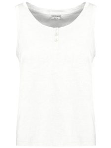 Eight2Nine Top w kolorze białym rozmiar: XL. Białe topy Eight2Nine, xl, bez wzorów, z bawełny, bez kołnierzyka, bez ramiączek. Za 30,71 zł.