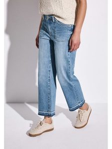 Street One Dżinsy - Comfort fit - w kolorze niebieskim rozmiar: W28/L28. Niebieskie jeansy Street One, z aplikacjami, ze skóry. Za 256,95 zł.
