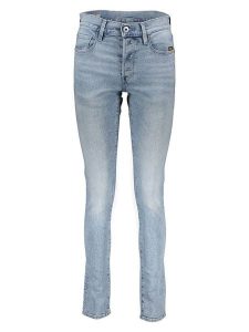 G-Star Dżinsy - Slim fit - w kolorze błękitnym rozmiar: W30/L30. Niebieskie jeansy G-Star, z aplikacjami, z podwyższonym stanem. Za 229,95 zł.