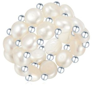 Valero Pearls Pierścionek z perłą srebro wysokiej próby Perła hodowlana słodkowodna srebrny Pierścionki 1 ct Damski. Szare pierścionki Valero Pearls, z perłą, srebrne. Za 159,99 zł.