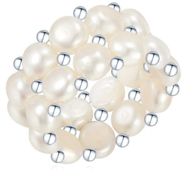 Valero Pearls Pierścionek z perłą srebro wysokiej próby Perła hodowlana słodkowodna srebrny Pierścionki 1 ct Damski. Szare pierścionki Valero Pearls, z perłą, srebrne. Za 159,99 zł.