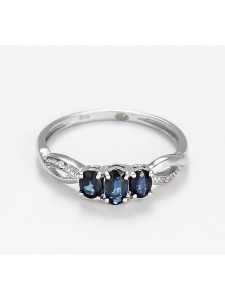 Maison héritage PARIS Złoty pierścionek z diamentami i szmaragdem rozmiar: 58. Szare pierścionki Maison héritage PARIS, z diamentem, złote. Za 1 535,99 zł.