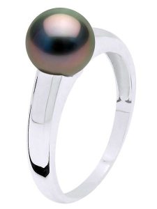 ATELIERS SAINT GERMAIN Srebrny pierścionek z perłami Tahiti rozmiar: 52. Czarne pierścionki ATELIERS SAINT GERMAIN, z perłą, srebrne. Za 565,99 zł.