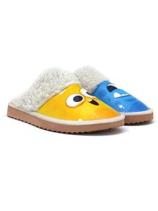 Goby Kapcie w kolorze niebiesko-żółtym rozmiar: 42. Niebieskie kapcie Goby, bez wzorów. Za 130,99 zł.