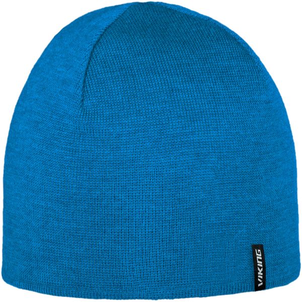 Czapka zimowa z wełną merino VIKING Noma 2.0 GWS Pro Style. Niebieskie czapki Viking, z aplikacjami, z gore-texu. Za 99,90 zł.