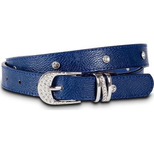 Pasek ze sztrasami bonprix kobaltowo-srebrny kolor. Paski marki bonprix. Za 44,99 zł.