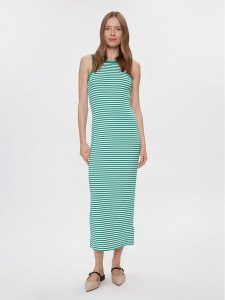 Tommy Hilfiger Sukienka letnia WW0WW41996 Zielony Slim Fit. Zielone kombinezony TOMMY HILFIGER, na lato, m, bez wzorów, z wiskozy, bez kołnierzyka, bez ramiączek. Za 439,99 zł.
