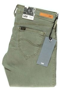 JEANSY DAMSKIE LEE TOXEY GREEN L527BF91 OUTLET. Zielone jeansy Lee, bez wzorów, z jeansu, z obniżonym stanem. Za 99,99 zł.