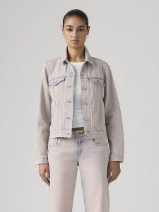 Levi's Kurtka dżinsowa w kolorze beżowo-błękitnym rozmiar: M. Brązowe kurtki Levi's®, m, bez wzorów, bez kaptura. Za 218,75 zł.