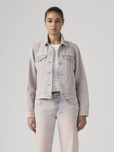 Levi's Kurtka dżinsowa w kolorze beżowo-błękitnym rozmiar: M. Brązowe kurtki Levi's®, m, bez wzorów, bez kaptura. Za 218,75 zł.