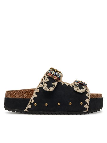 DeeZee Klapki LB-P1684 Czarny. Czarne klapki DeeZee, bez wzorów, z materiału, bez obcasa. Za 149,99 zł.