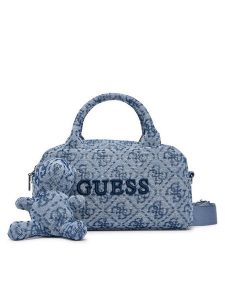 Guess Torebka V6YZ05 K4470 Niebieski. Niebieskie torebki klasyczne Guess, z aplikacjami, z materiału, bez dodatków. Za 344,99 zł.