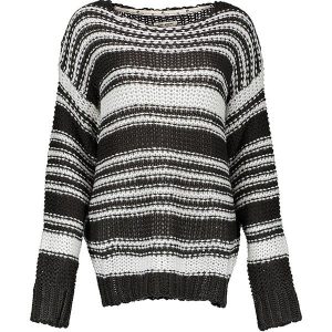 Sweter w kolorze czarno-białym. Białe swetry klasyczne marki Sport- & Streetwear, z dzianiny. W wyprzedaży za 184,95 zł.