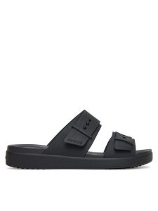 Crocs Klapki Brooklyn Buckle Low Low 211215 Czarny. Czarne klapki Crocs, bez wzorów, z tworzywa sztucznego, bez obcasa. Za 159,99 zł.