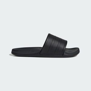 Klapki Adilette Comfort 2.0. Czarne klapki ADIDAS, bez wzorów, bez obcasa. Za 199,00 zł.