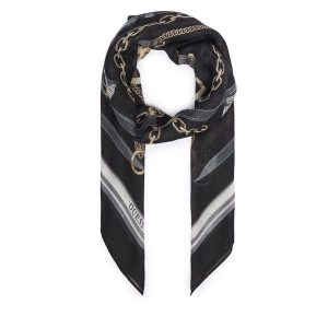 Chusta Guess. Czarne apaszki i chusty Guess, z aplikacjami. Za 154,99 zł.