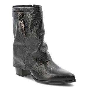 Czarne Kowbojki Armodo Stylowe Obuwie Damskie Na Obcasie. Czarne kozaki Armodo, bez wzorów, bez obcasa, na obcasie, bez zapięcia. Za 499,00 zł.