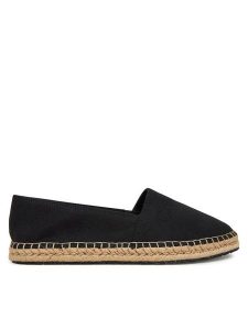 Calvin Klein Espadryle Espadrille - He HW0HW02384 Czarny. Czarne espadryle Calvin Klein, bez wzorów, z materiału, bez obcasa. Za 349,99 zł.