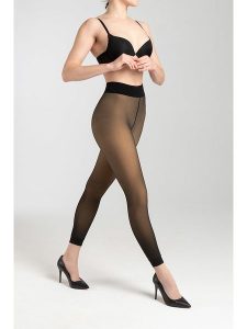 Camano Legginsy "Warm & transparent" w kolorze czarnym - 120 DEN rozmiar: 40/42. Czarne legginsy Camano, bez wzorów. Za 43,99 zł.