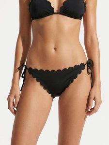 HUGO Dół od bikini Original 50555675 Czarny Regular Fit. Czarne bikini Hugo, bez wzorów, z syntetyku. Za 259,99 zł.