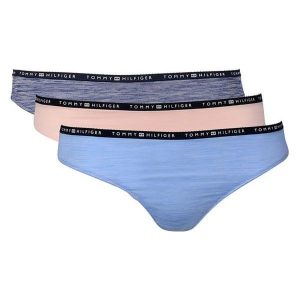 Tommy Hilfiger Zestaw Majtek Damskich 3p Thong Angel Skrzydło / Corn Flower Blue / Blue Drukuj Uw0Uw00919-277 (Rozm. Komplety bielizny marki TOMMY HILFIGER. W wyprzedaży za 129,00 zł.
