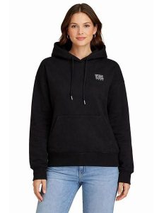 Geographical Norway Bluza "Guni" w kolorze czarnym rozmiar: S. Czarne bluzy Geographical Norway, s, bez wzorów, z bawełny, z kapturem. Za 87,81 zł.
