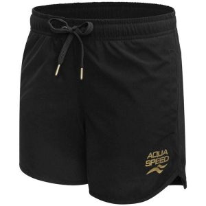 Szorty pływackie damskie Aqua Speed Lexi. Czarne szorty Aqua-Speed, bez wzorów, sportowe. Za 59,99 zł.