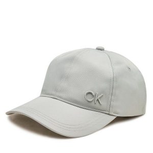 Czapka z daszkiem Calvin Klein. Szare czapki Calvin Klein, bez wzorów. Za 109,99 zł.