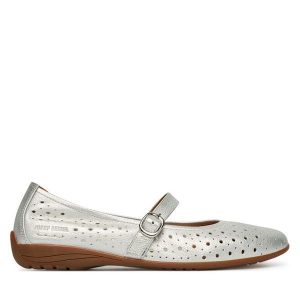 Baleriny Josef Seibel. Szare balerinki Josef Seibel, bez wzorów, bez obcasa, bez zapięcia. Za 389,99 zł.