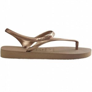 Klapki Havaianas Model Flash Urban Kolor Brąz. Brązowe klapki Havaianas, bez wzorów, bez obcasa. Za 83,99 zł.