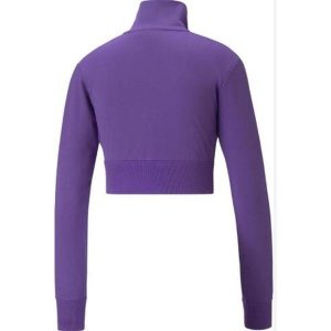 Bluza Top Damski Puma X Dua Lipa T7. Czarne kurtki Puma, bez wzorów, bez kaptura. Za 101,20 zł.