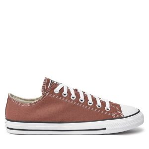 Trampki Converse. Brązowe trampki Converse, bez wzorów, bez zapięcia. Za 209,99 zł.