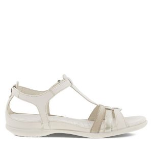 Sandały ECCO. Brązowe sandały ecco, bez wzorów, bez obcasa, na płaskiej podeszwie, bez zapięcia. Za 449,99 zł.