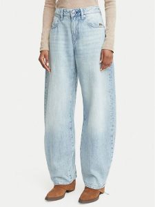 G-Star Jeansy Barrel 3D D30623-D788 Niebieski Wide Leg. Niebieskie jeansy G-Star, bez wzorów, z bawełny. Za 469,99 zł.