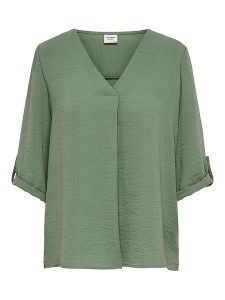 JDY Bluzka w kolorze khaki rozmiar: 40. Brązowe bluzki JDY, bez wzorów, bez kołnierzyka, bez ramiączek. Za 74,99 zł.