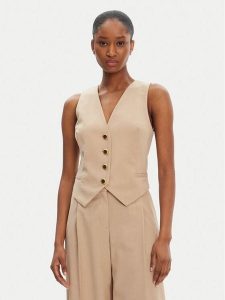 Marciano Guess Kamizelka 5GGN06 7294A Beżowy Regular Fit. Brązowe kamizelki Marciano Guess, z aplikacjami, z syntetyku, bez kołnierzyka, bez ramiączek, bez kaptura. Za 380,99 zł.