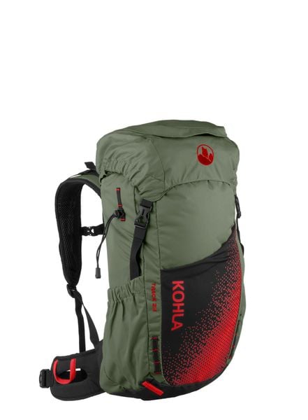 Plecak turystyczny Kohla Track 23L - bronze green/scarlet/caviar. Zielone plecaki KOHLA. Za 522,49 zł.