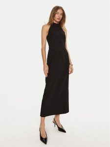 IVY OAK Sukienka koktajlowa Nolan IO117640 Czarny Slim Fit. Czarne sukienki IVY & OAK, bez wzorów, z syntetyku, wizytowe, bez kołnierzyka, bez ramiączek. Za 639,99 zł.